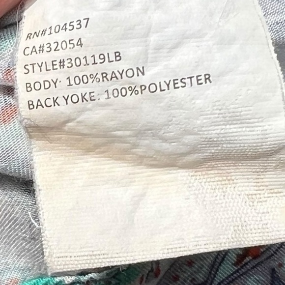 🌻Lucky Brand Lightweight Colorful Boho Paisley Dress w Cutouts Size Large - Picture 11 of 11